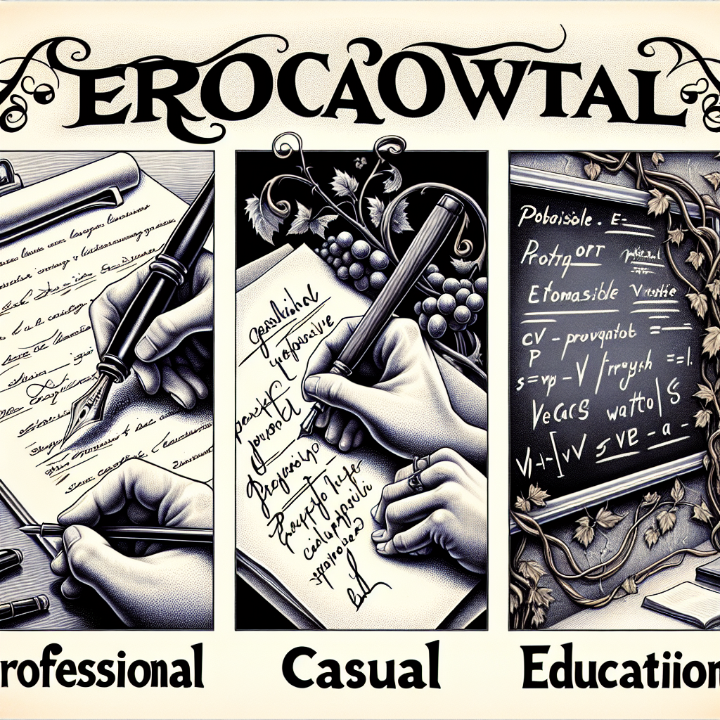 "Understanding Different Writing Styles: Professional, Casual, Provocative, and Educational"