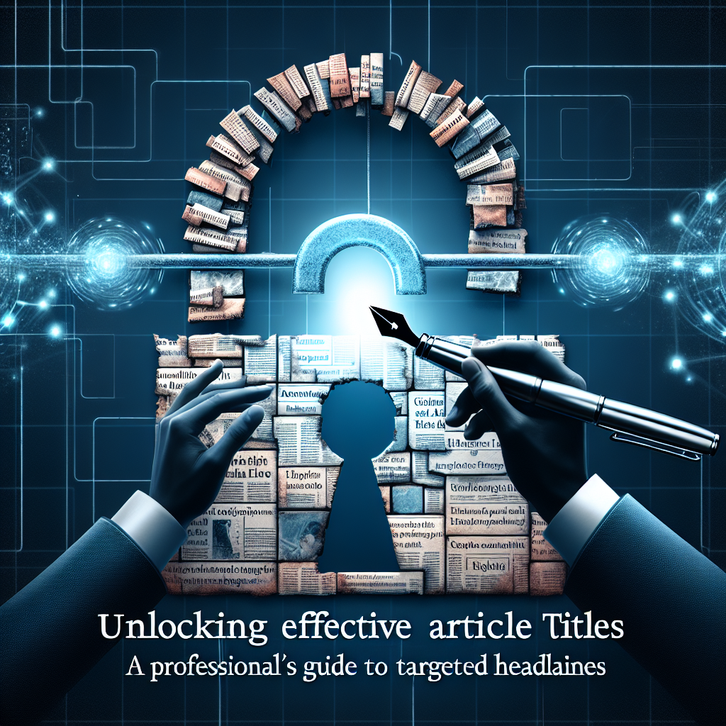 Unlocking Effective Article Titles: A Professional's Guide to Targeted Headlines